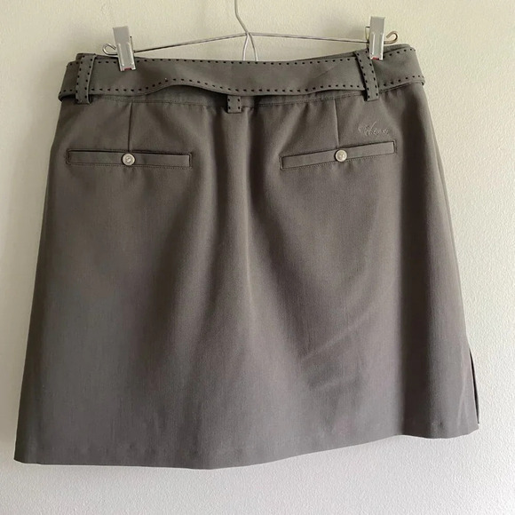 TEHAMA Gray Activewear Mini Tennis Belted Golf Skirt Skort Size 8 - Picture 6 of 12